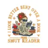 Proud Bookworm Skeleton Embroidery