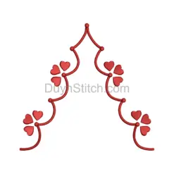Heart Strings Embroidery Design
