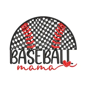 Baseball Mom Embroidery Patch