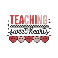 Teaching Sweet Hearts Embroidery