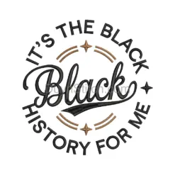Black History Pride Embroidery