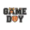 Game Day Baseball Embroidery