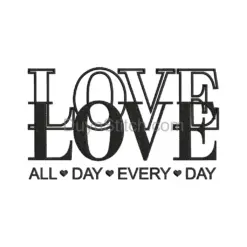 Love All Day Embroidery