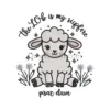 Lamb Serenity Embroidery Design