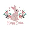 Easter Bunny Floral Embroidery