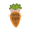 Charming Easter Carrot Embroidery