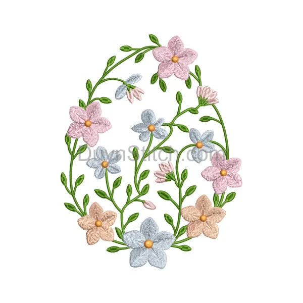 Delicate Pastel Flower Wreath