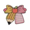 Pencil and Apple Classroom Embroidery