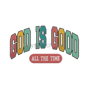God Is Good Inspirational Embroidery