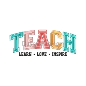 Collegiate Teacher Inspiration Embroidery