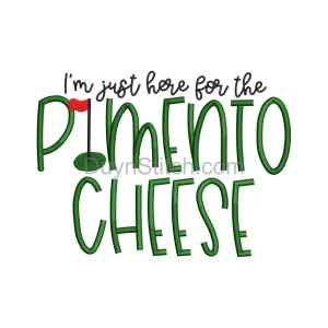 Golf and Pimento Cheese Embroidery