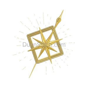 Golden Starburst Design