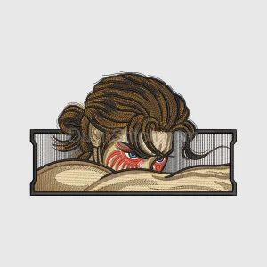 Anime-Inspired Embroidered Patch