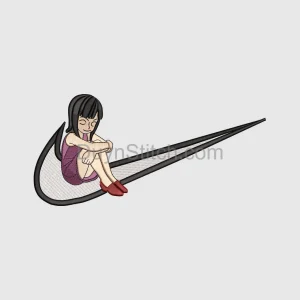 Anime Girl Embroidered Patch