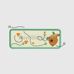 Honeybee and Beehive Embroidery