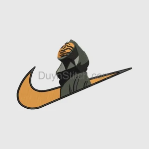 Stylized Character with Swoosh