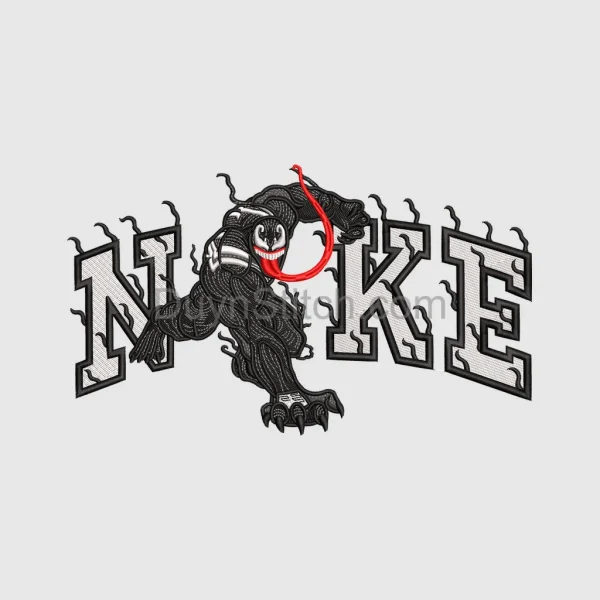 Venom Embroidery Design