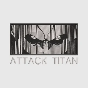 Attack Titan Embroidered Design