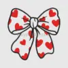 Heart Pattern Bow Tie