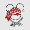 Minnie Mouse Pirate Embroidery