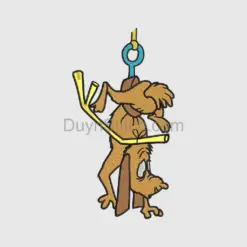 Whimsical Dr. Seuss-Inspired Dog Embroidery