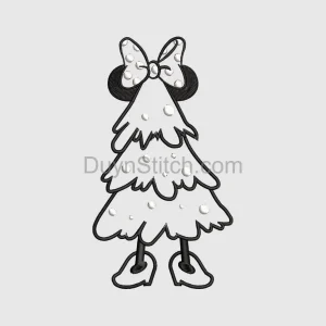Whimsical Polka Dot Christmas Tree