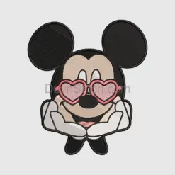 Mickey Mouse Heart Embroidery