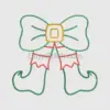 Elf Boots with Festive Bow Embroidery