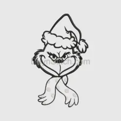 Grinch-Inspired Christmas Embroidery
