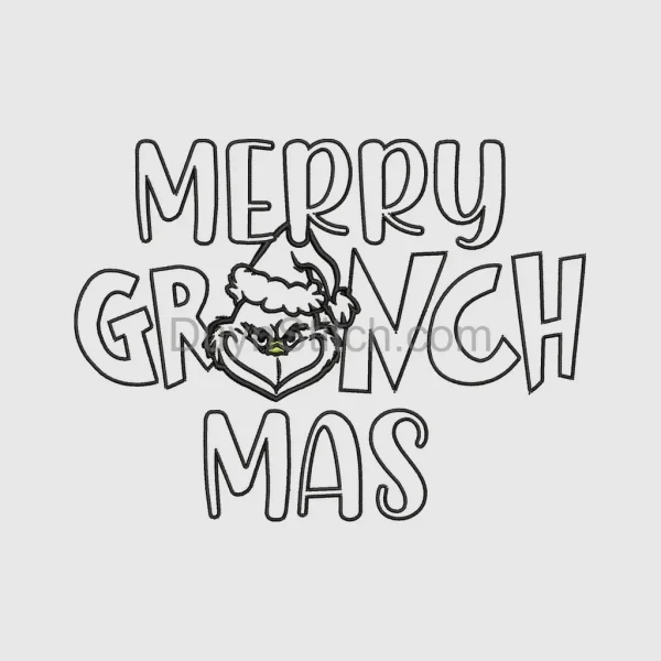 Merry Grinchmas Embroidery