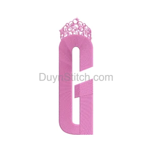 Crown Monogram Embroidery