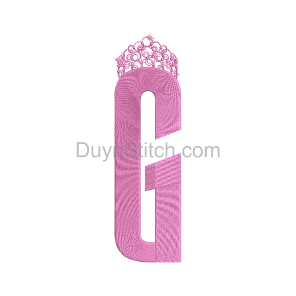 Crown Monogram Embroidery