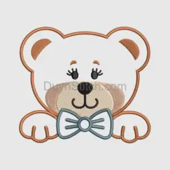 Adorable Teddy Bear Embroidery