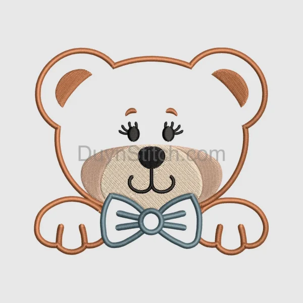 Adorable Teddy Bear Embroidery