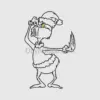 Grinch in Santa Outfit Artwork