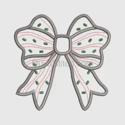 Festive Embroidered Bow Embroidery