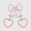 Heart-Shaped Cherries with Bow