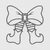 Elegant Bow Embroidery