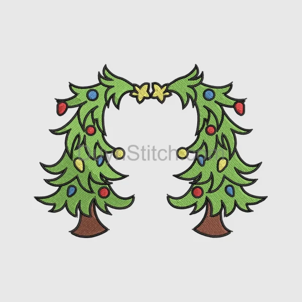 Embroidered Christmas Tree Embroidery