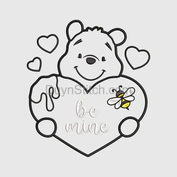 Valentine Bear with Heart