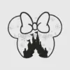Minnie Mouse Winter Castle Embroidery