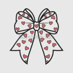 Heart Patterned Bow