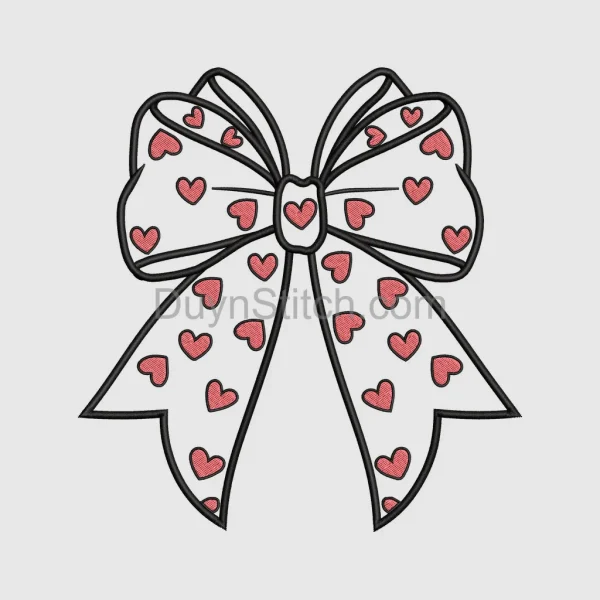 Heart Patterned Bow