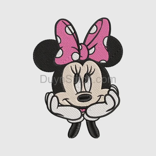 Embroidered Minnie Mouse Embroidery