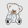 Black Teddy Bear with Bow