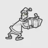 Grinch Holding Christmas Gift