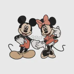 Mickey and Minnie Embroidery