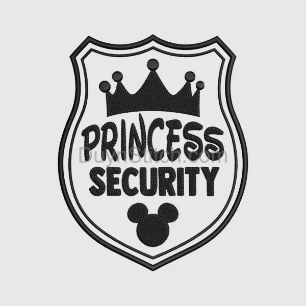 Princess Security Shield Embroidery
