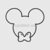 Disney Icon Silhouette with Bow