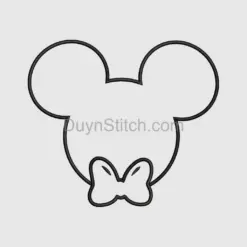 Disney Icon Silhouette with Bow